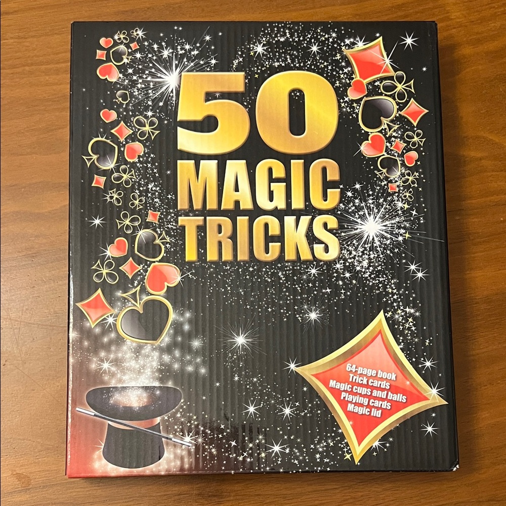 Magic Tricks Set with Black and Gold Design